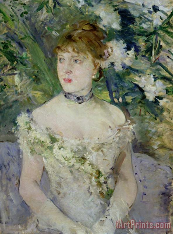 Berthe Morisot Young girl in a ball gown Art Print