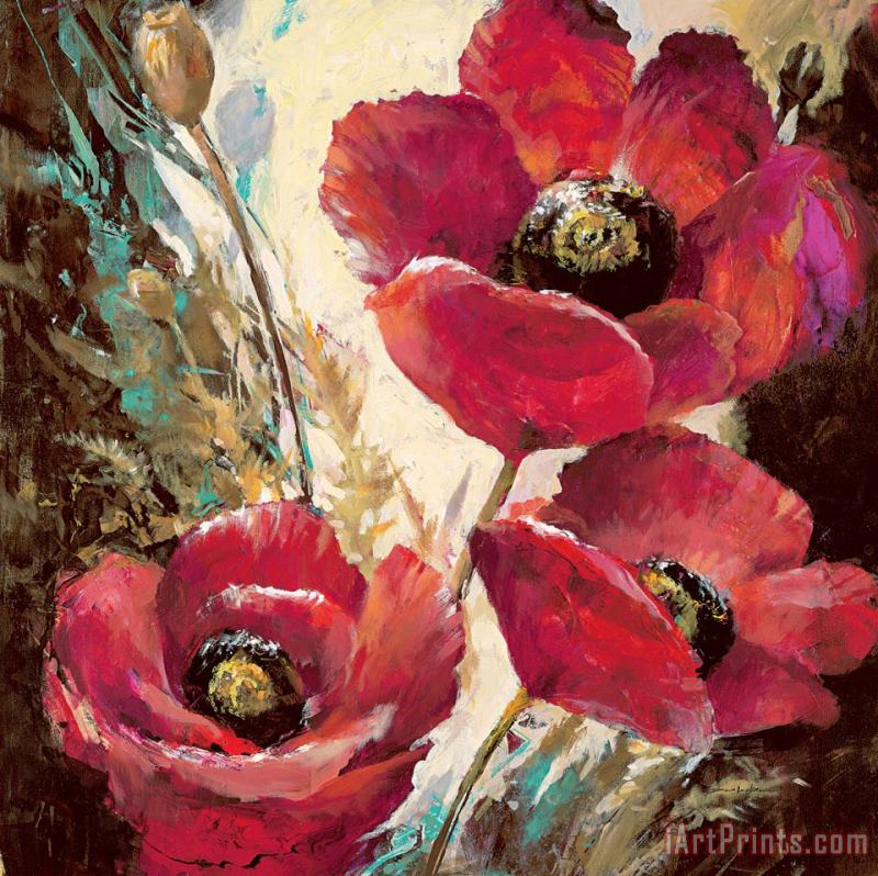 brent heighton Influential Poppy Art Painting