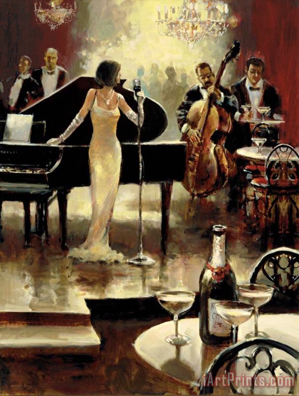 brent heighton Jazz Night Out Art Painting