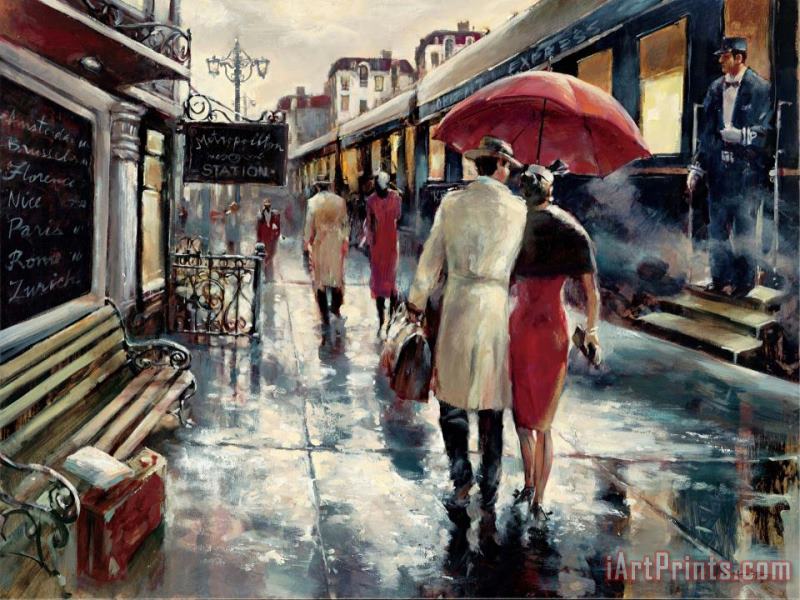 Metropolitan Station painting - brent heighton Metropolitan Station Art Print