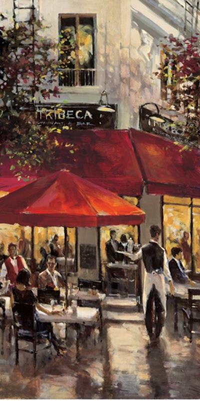 Tribeca Bar painting - brent heighton Tribeca Bar Art Print