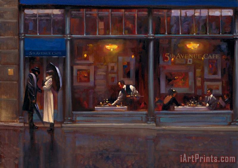 brent lynch Fifth Avenue Cafe I Art Painting