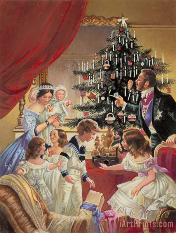 C L Doughty The Story Of The Christmas Tree Art Painting