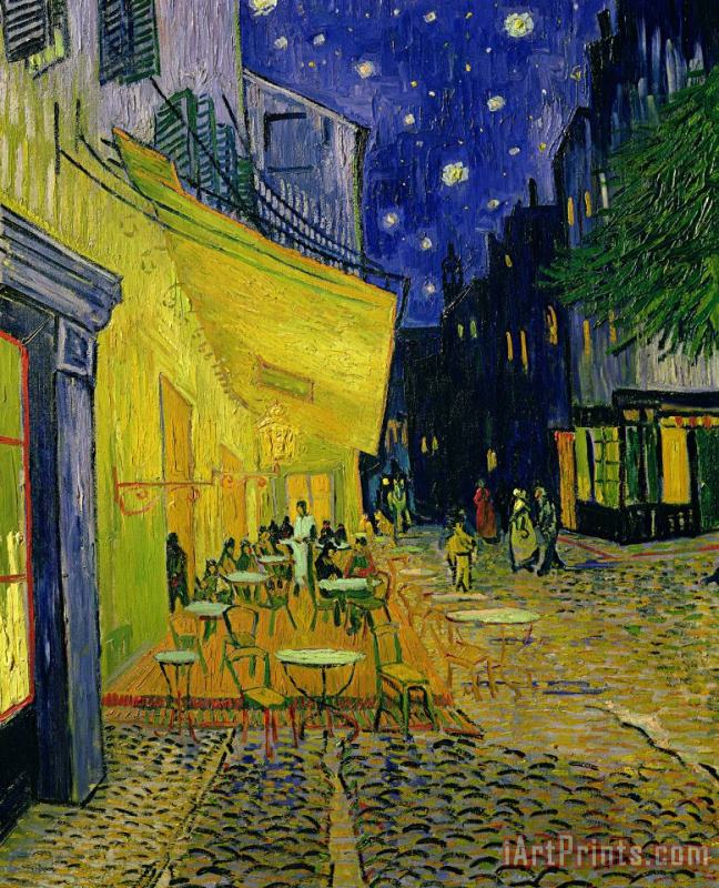 Cafe Terrace Arles Vincent van Gogh Art Painting