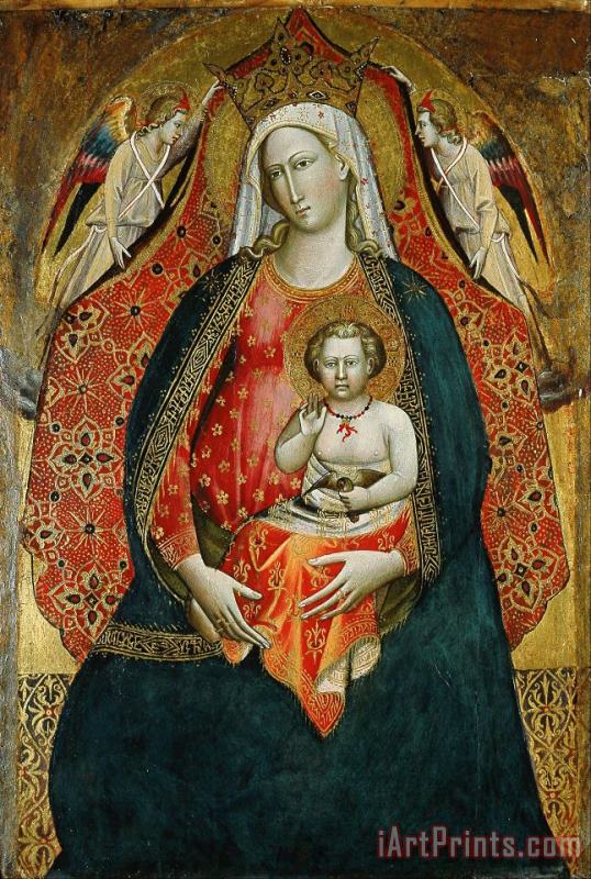 called Giovanni dal Ponte Giovanni di Marco Madonna And Child with Angels Art Print