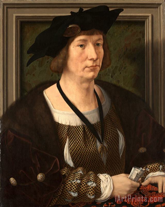 called Mabuse Jan Gossart Portrait of Hendrik Iii, Count of Nassau Breda Art Painting