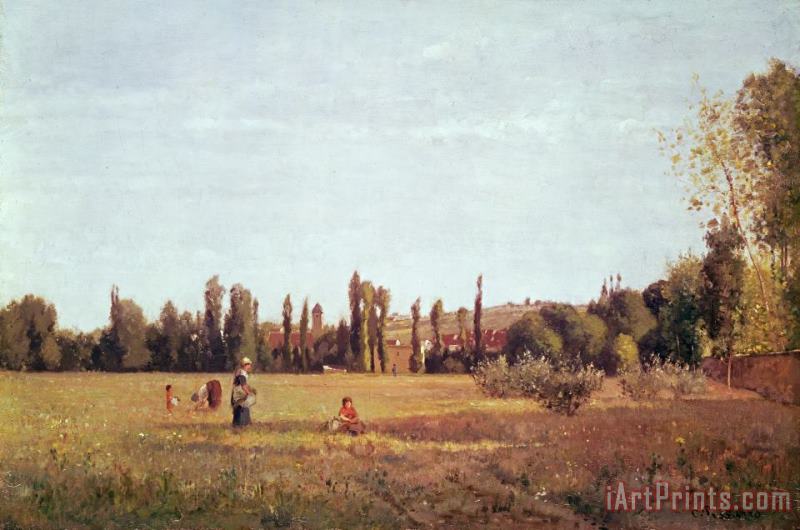 La Varenne de St. Hilaire painting - Camille Pissarro La Varenne de St. Hilaire Art Print