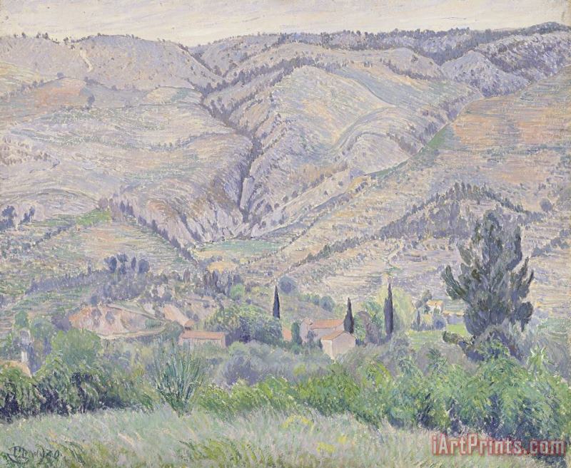 Le Ragas near Toulon painting - Camille Pissarro Le Ragas near Toulon Art Print
