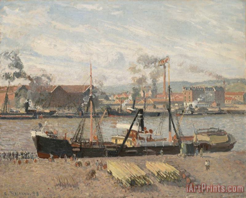 Camille Pissarro Port of Rouen Art Painting