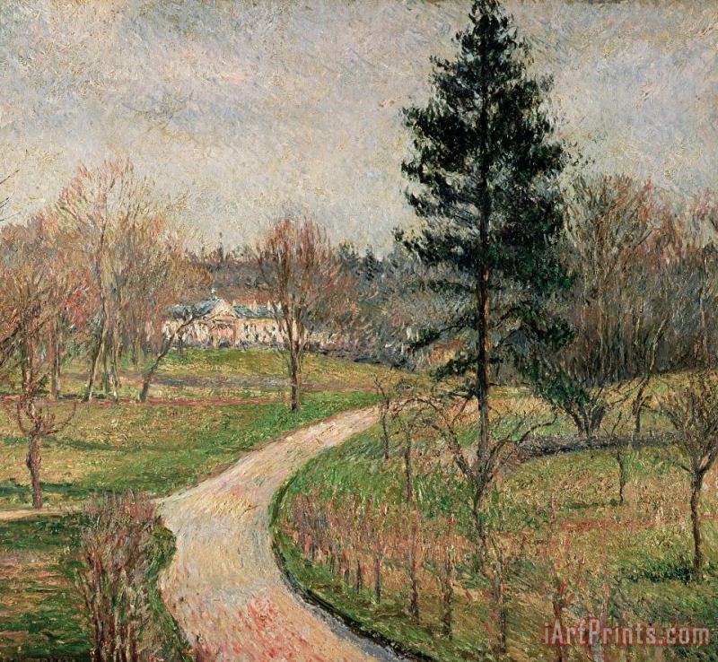 The Chateau At Busagny painting - Camille Pissarro The Chateau At Busagny Art Print