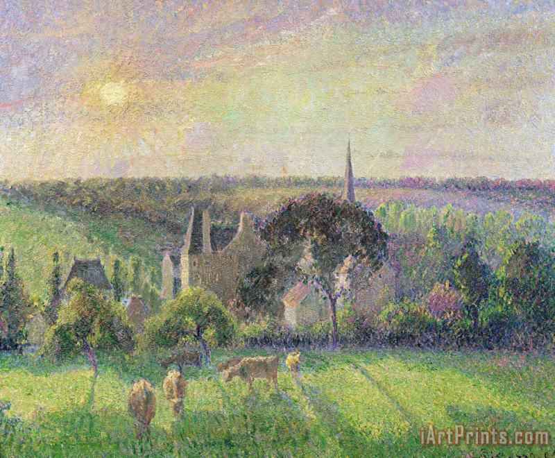 Camille Pissarro The Church and Farm of Eragny Art Painting
