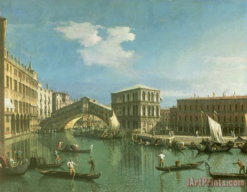 Canaletto The Rialto Bridge, Venice Art Print