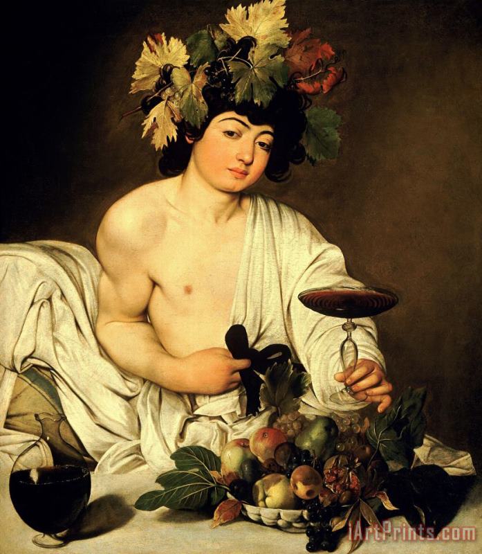 Caravaggio Bacchus 1595 Art Painting