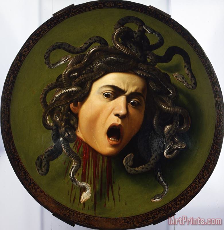 Medusa painting - Caravaggio Medusa Art Print