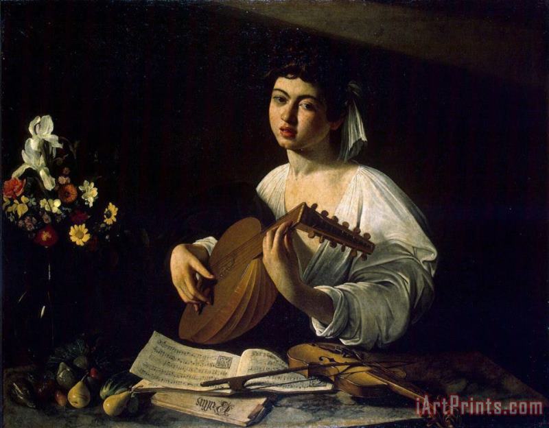The Lute Player painting - Caravaggio The Lute Player Art Print
