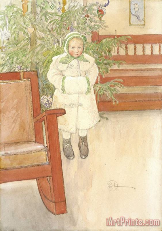 Girl And Rocking Chair painting - Carl Larsson Girl And Rocking Chair Art Print