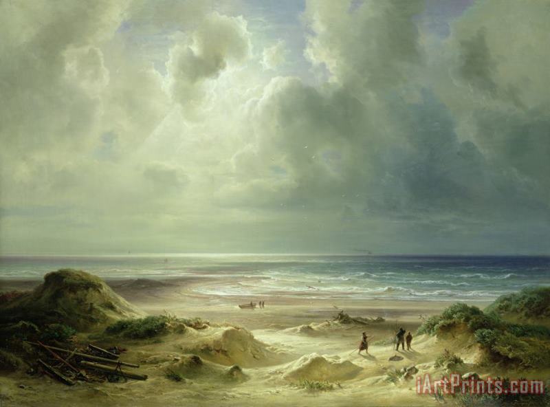 Tranquil Sea painting - Carl Morgenstern Tranquil Sea Art Print