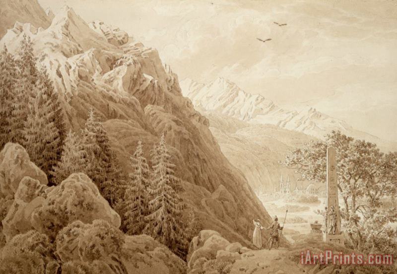 Caspar David Friedrich Autumn (ink on Pencil on Paper) Art Painting