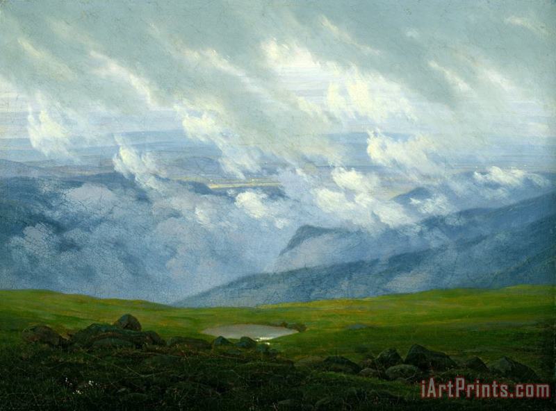 Drifting Clouds painting - Caspar David Friedrich Drifting Clouds Art Print
