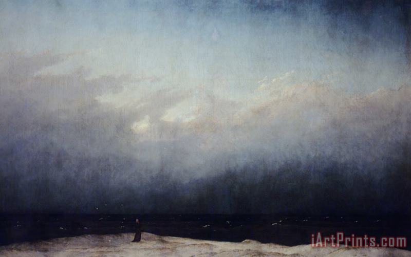 Caspar David Friedrich Monk By Sea Art Print