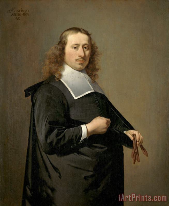 Caesar Boetius van Everdingen Portrait of Willem Jacobsz Baert, Burgomaster of Alkmaar And Amsterdam Art Painting
