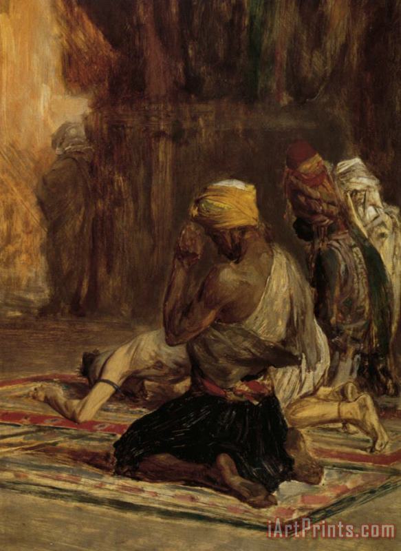 Prayer in a Mosque painting - Charles Bargue Prayer in a Mosque Art Print