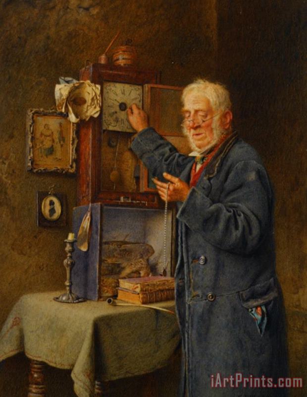 Charles Spencelayh Greenwich Time Art Painting