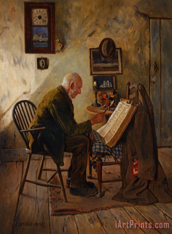 Charles Spencelayh The Morning Chapter Art Print