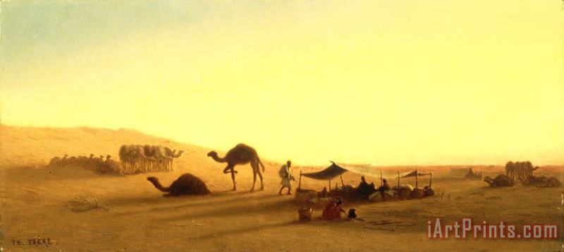 Charles Theodore Frere An Arab Encampment Art Painting
