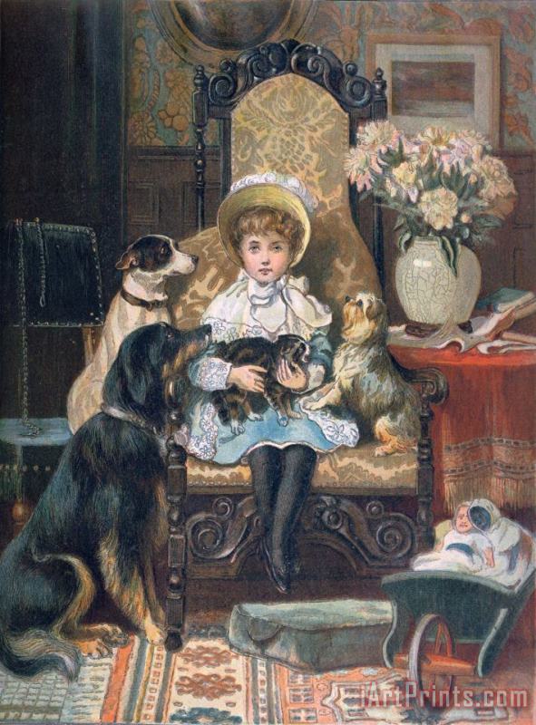 Charles Trevor Grand Doddy And Her Pets Art Painting