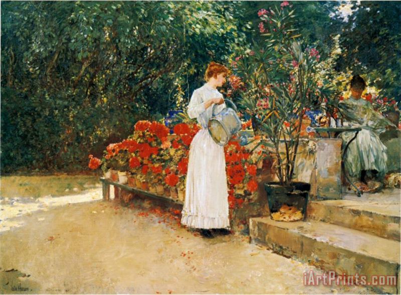 Childe Hassam After Breakfast 1887 Art Painting