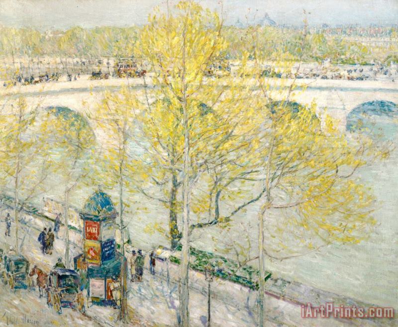 Childe Hassam Pont Royal Paris Art Print