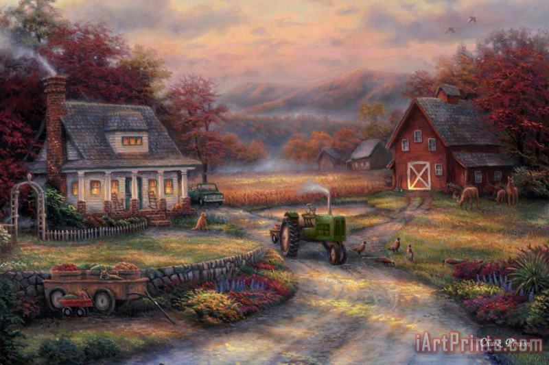 Afternoon Harvest painting - Chuck Pinson Afternoon Harvest Art Print