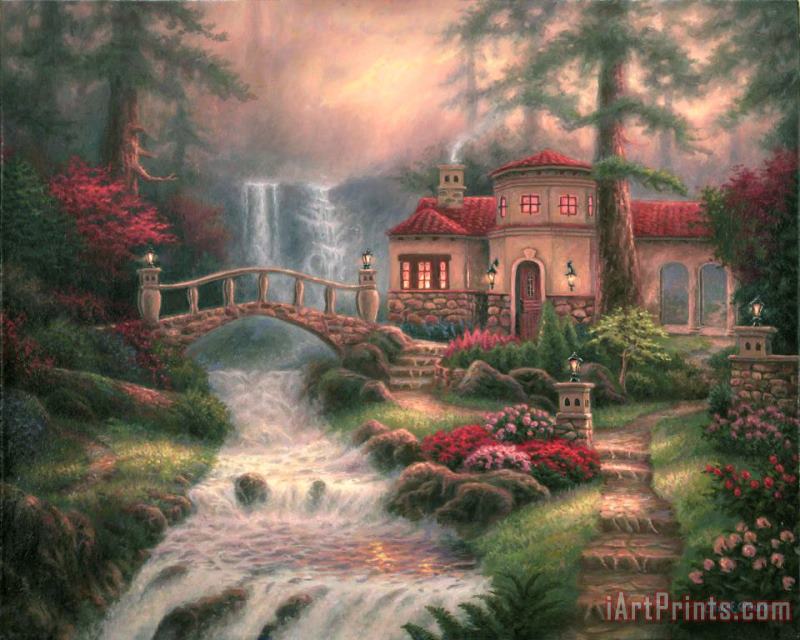 Chuck Pinson Sierra River Falls Art Painting