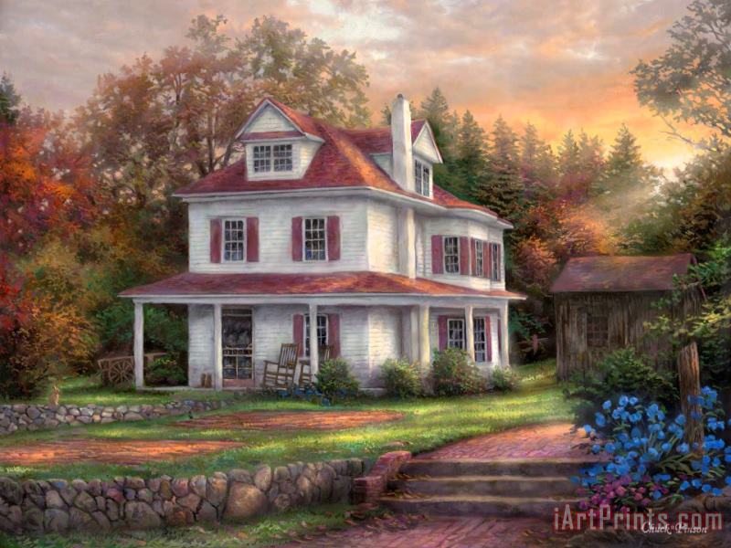Stone Terrace Farm painting - Chuck Pinson Stone Terrace Farm Art Print