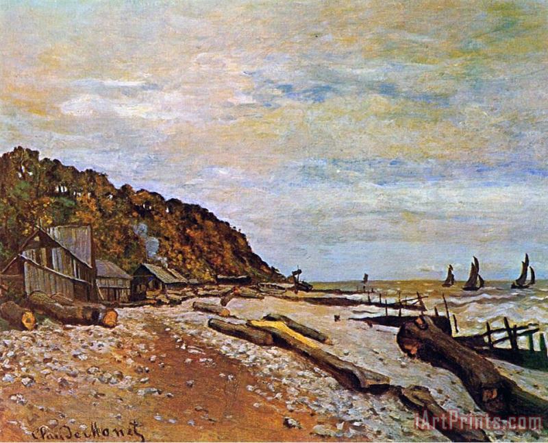 Boatyard near Honfleur painting - Claude Monet Boatyard near Honfleur Art Print