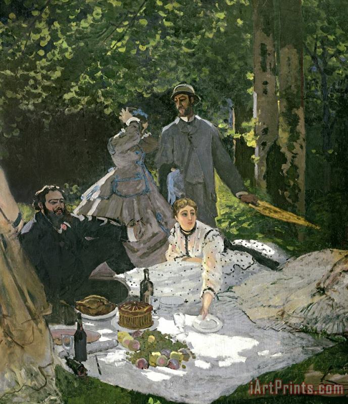 Claude Monet Dejeuner sur lHerbe Art Painting