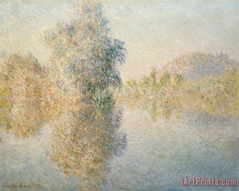 Claude Monet Early Morning on the Seine at Giverny Art Print