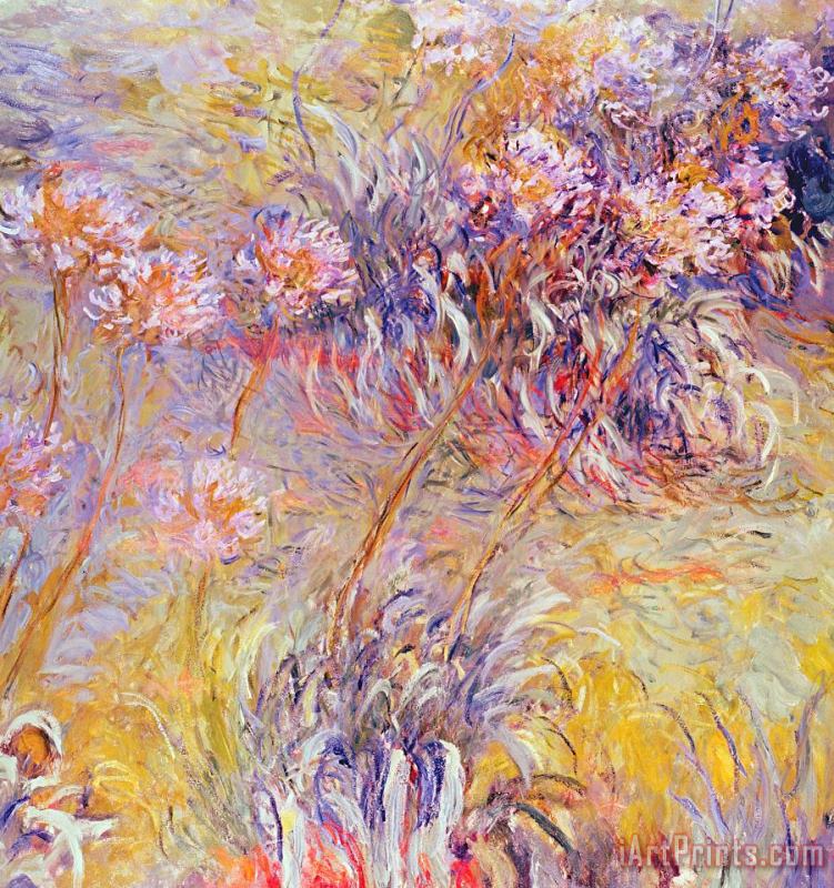 Impression - Flowers painting - Claude Monet Impression - Flowers Art Print