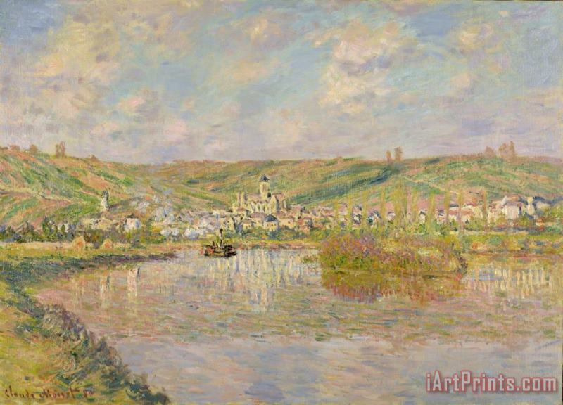 Claude Monet Late Afternoon - Vetheuil Art Painting