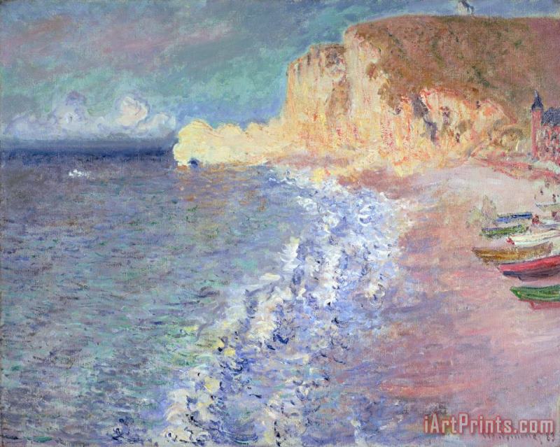 Claude Monet Morning at Etretat Art Painting