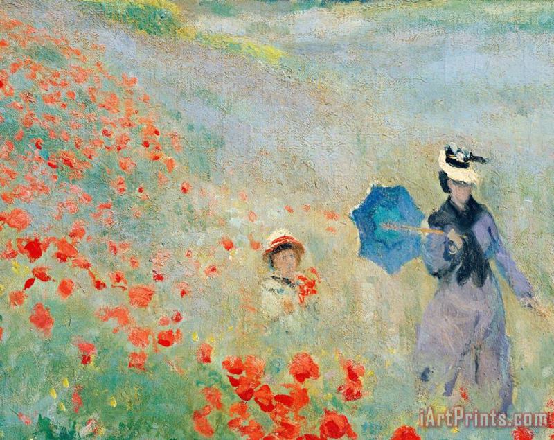 Claude Monet Poppies At Argenteuil Art Painting