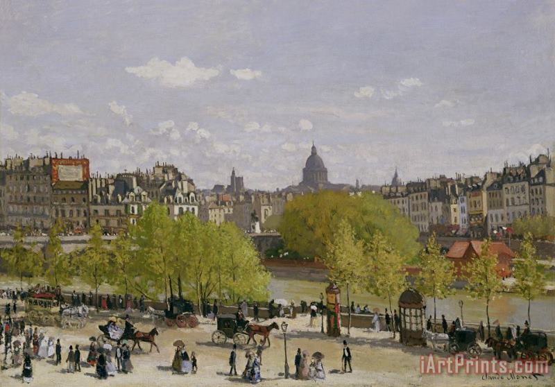 Quai du Louvre in Paris painting - Claude Monet Quai du Louvre in Paris Art Print