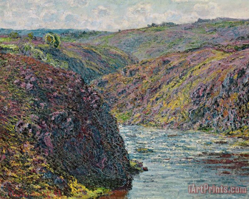Ravines of the Creuse at the End of the Day painting - Claude Monet Ravines of the Creuse at the End of the Day Art Print