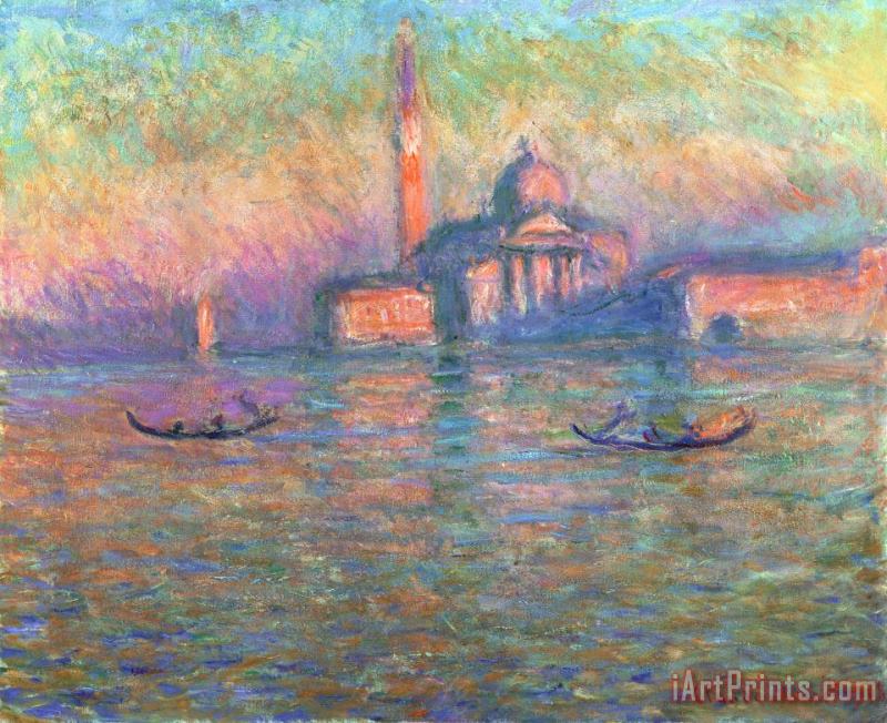 San Giorgio Maggiore Venice painting - Claude Monet San Giorgio Maggiore Venice Art Print