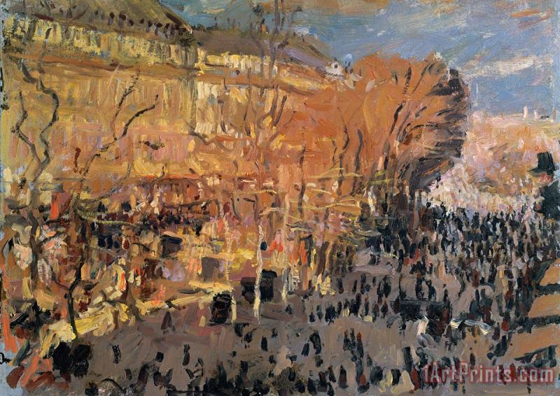 Claude Monet Study For The Boulevard Des Capucines Art Print