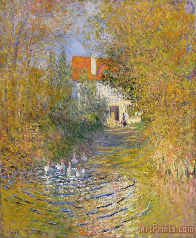 The Duck Pond painting - Claude Monet The Duck Pond Art Print