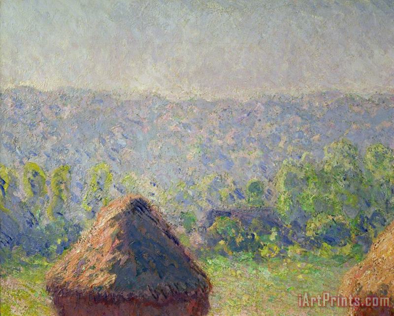 Claude Monet The Haystacks Art Painting