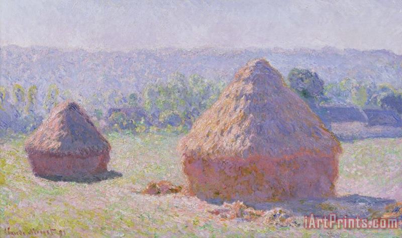 Claude Monet The Haystacks Art Print