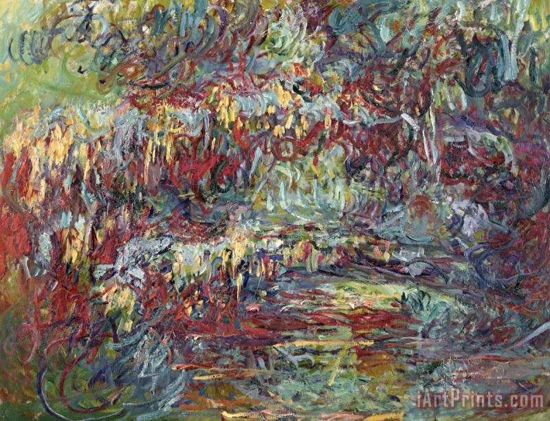 Claude Monet The Japanese Bridge At Giverny Art Print